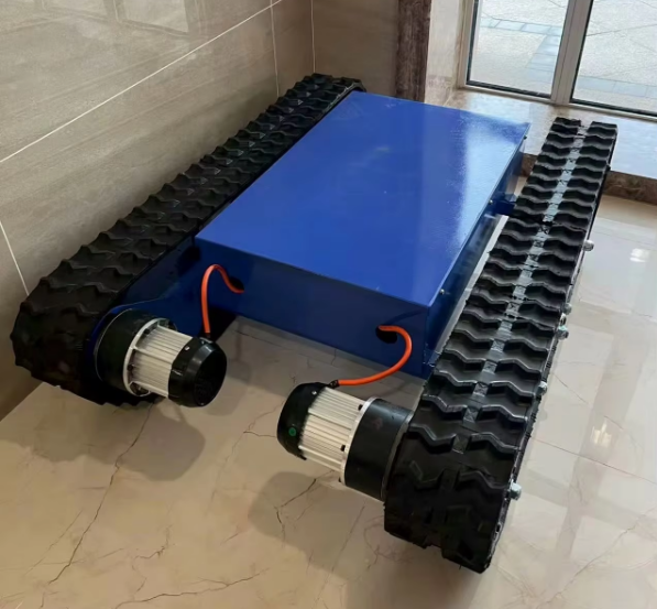 Tracked Chassis Carbon Steel Robot Chassis with Motor Use for Farm Industries Rubber Tracked Chassis Platform