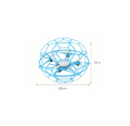Quadcopter Soccer Drone Aerial Aircraft Model Competition Spherical Ball