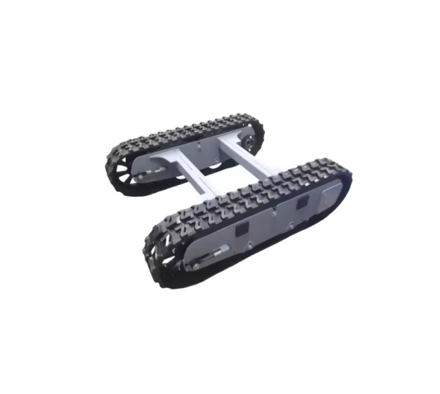 Hot Sale Tracked Chassis Rubber Construction Machinery Farm Motor for Various Terrains Tracked Chassis Rubber Track Bearing Type
