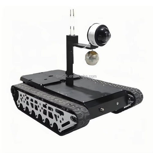 Best Price Dual Drive Controller Shock Absorber Chassis Smart Robot tank Chassis Kit Rubber Track Crawler