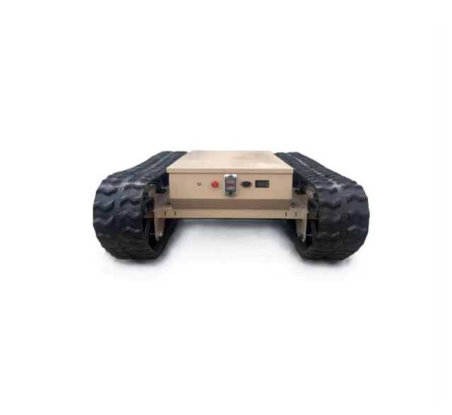 Economical Tracked Rubber Robot Chassis for Small Business Robotics Development Tracked Chassis