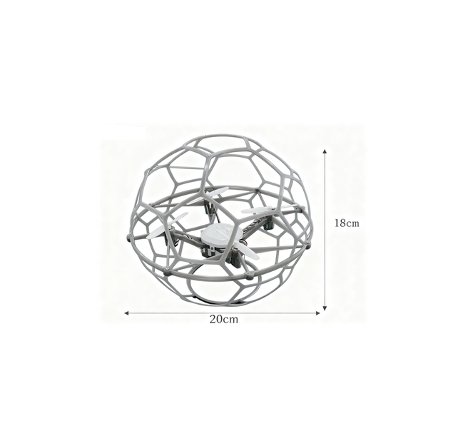 Quadcopter Soccer Drone Aerial Aircraft Model Competition Spherical Ball