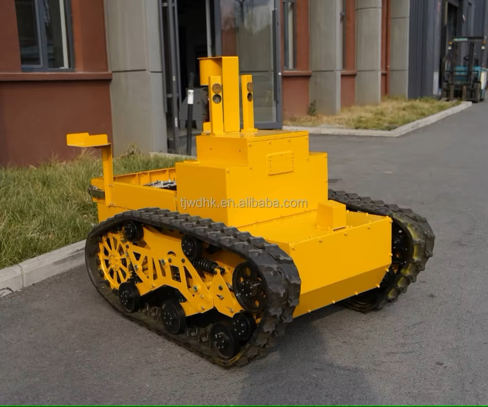 High Quality Multifunctional Wireless Extinguishing Fire Fighter Robot EXDII T4 Rubber Track Tank Robot Chassis