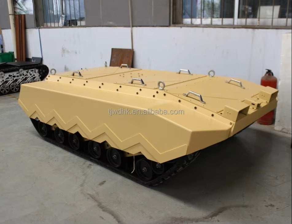 MAX. Load 500kg Remote Control Rubber Track Undercarriage Platform for Inspection and Firefighting
