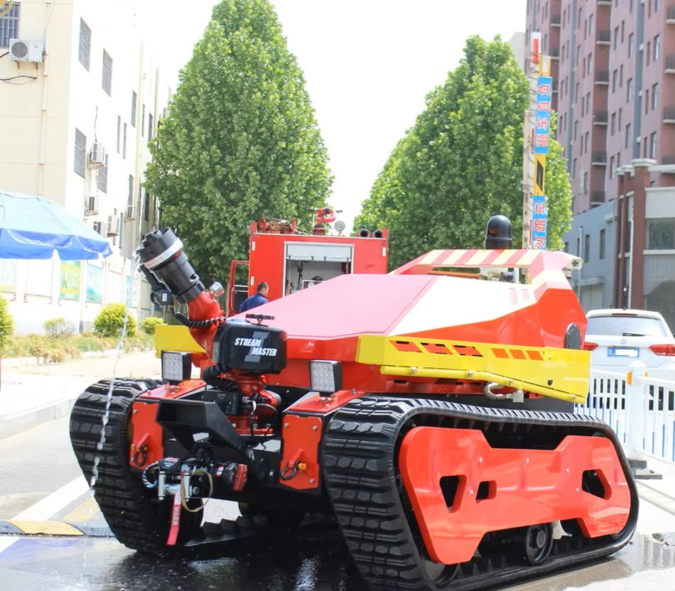 Factory Price Remote Control Tracked Crawler Chassis Fire Fighting Farm Harvesting Tracked Transport Robot