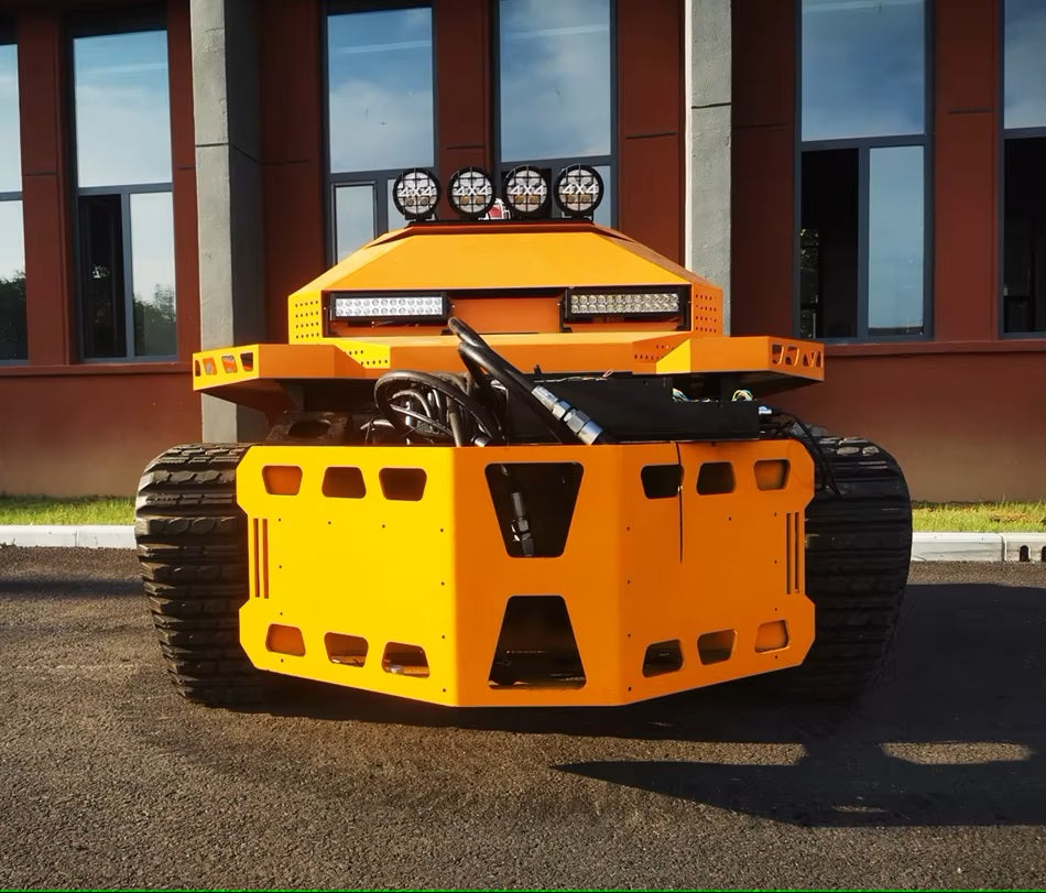 China Manufacturer Tracked Vehicle Electric Robot Rubber Tracks Chassis Fire-fighting Robot with Perfect Power System