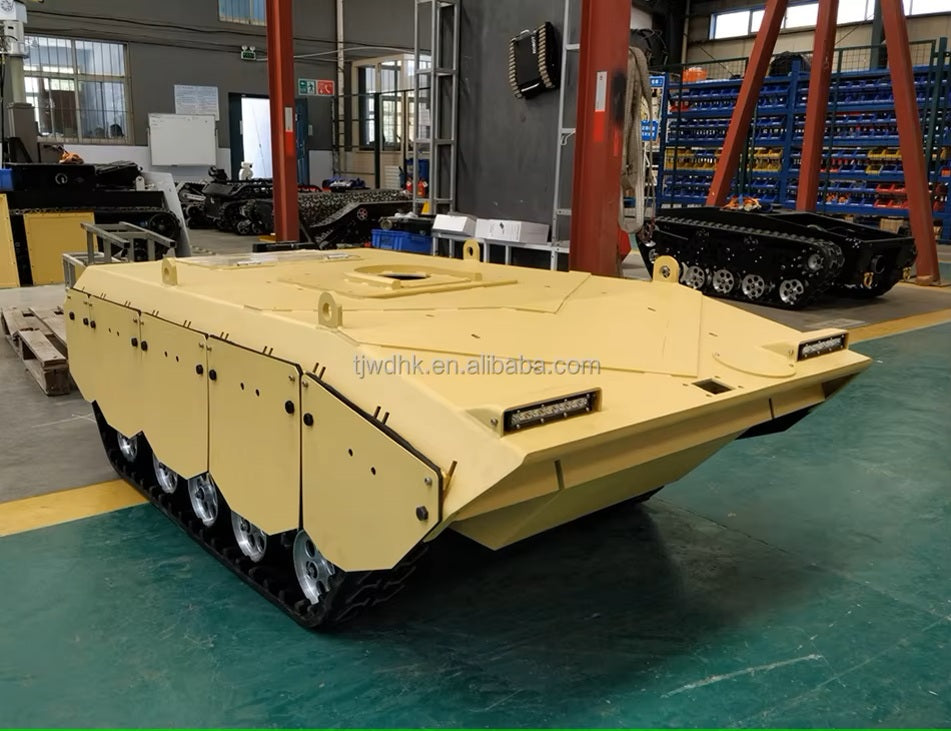 MAX. Load 500kg Remote Control Rubber Track Undercarriage Platform for Inspection and Firefighting