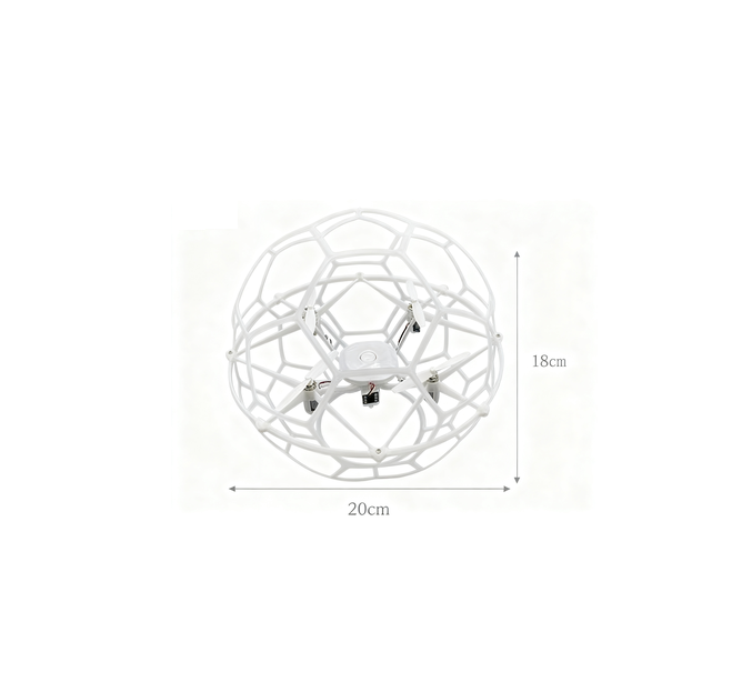 Quadcopter Soccer Drone Aerial Aircraft Model Competition Spherical Ball