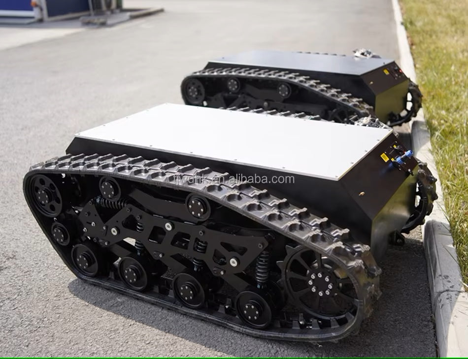 OEM Tracked Platform Robot Explosion-Proof EXDII T4 Rubber Track Tank Robot Chassis for Fire Fighting Robot