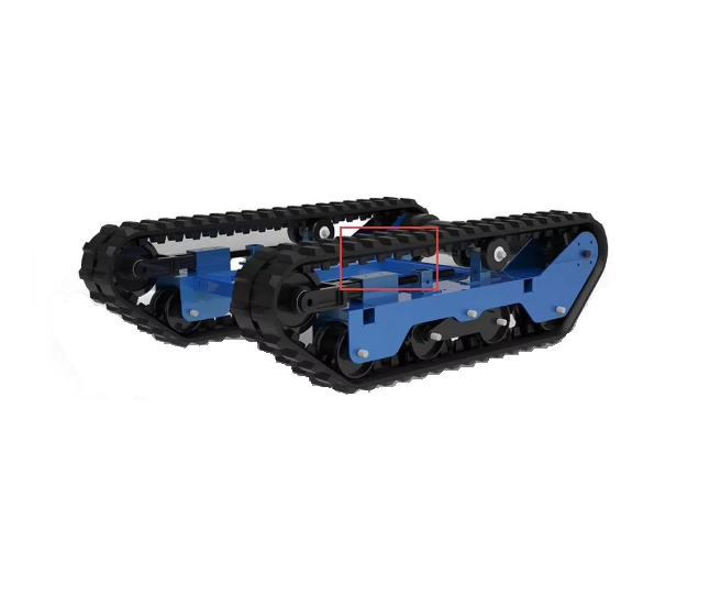 Tracked Chassis Carbon Steel Robot Chassis with Motor Use for Farm Industries Rubber Tracked Chassis Platform