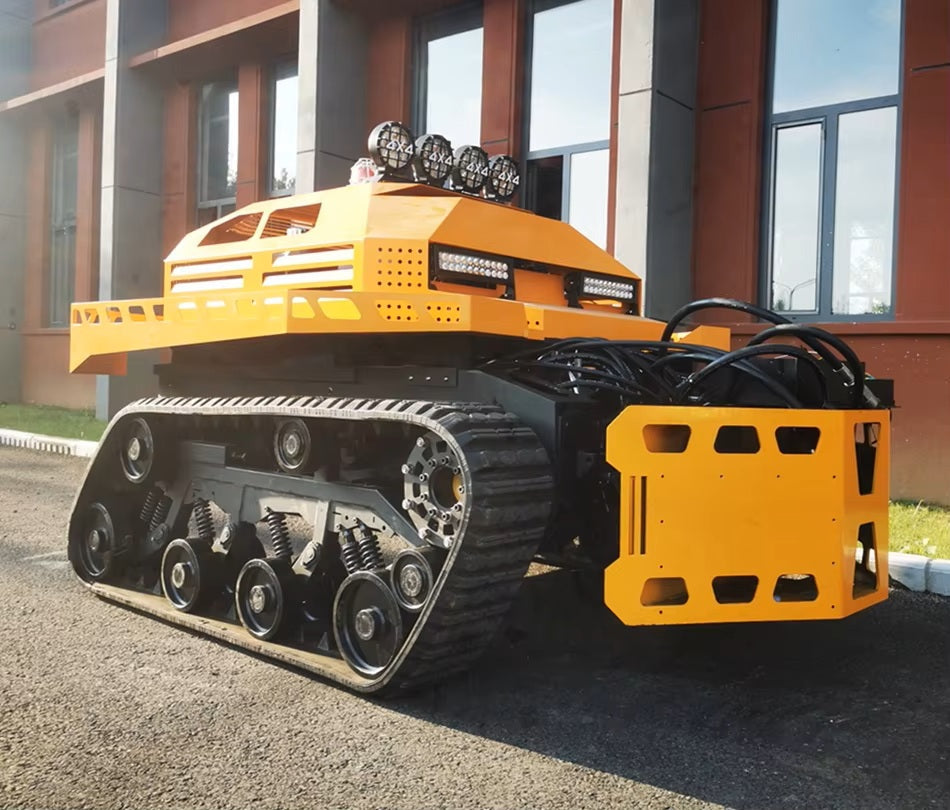 China Manufacturer Tracked Vehicle Electric Robot Rubber Tracks Chassis Fire-fighting Robot with Perfect Power System
