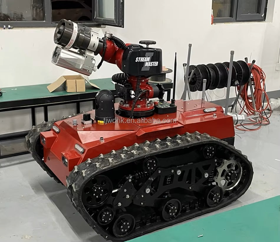 OEM Tracked Platform Robot Explosion-Proof EXDII T4 Rubber Track Tank Robot Chassis for Fire Fighting Robot