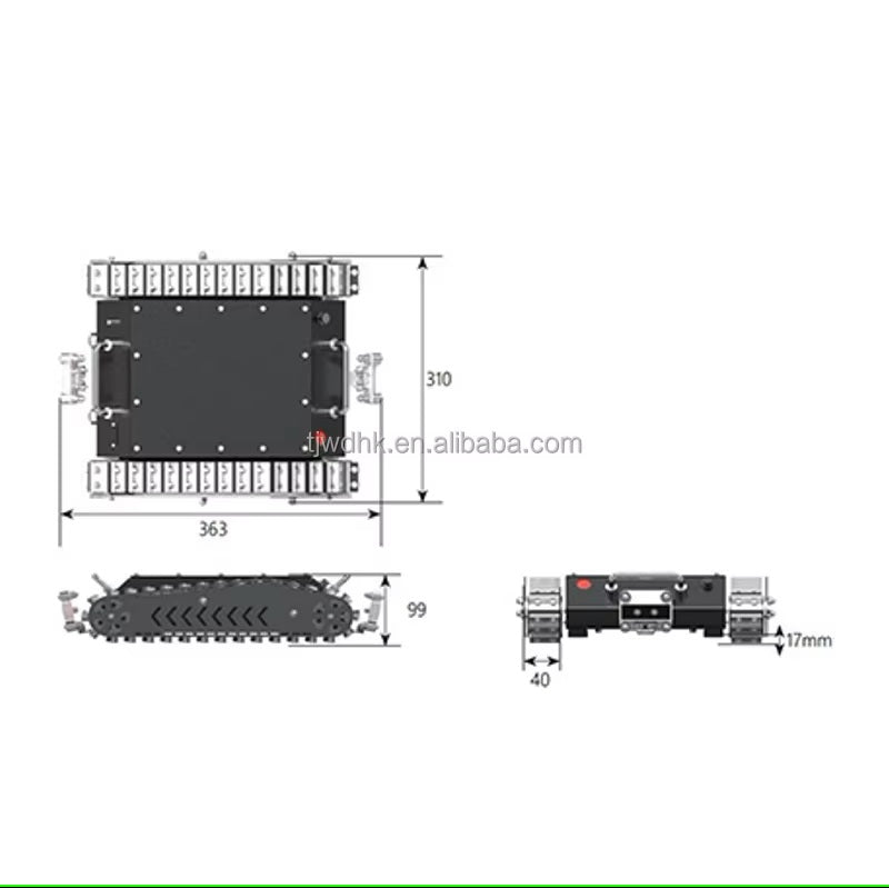 High Quality Small Magnetic Wall Climbing Tracked Robot Grease Duct Cleaning Equipment