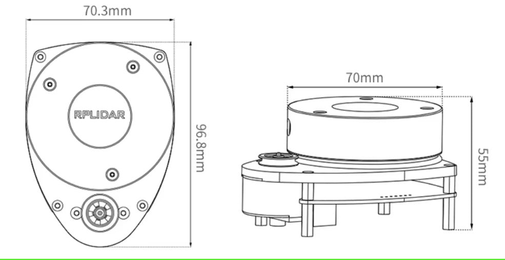 Modern China 360 Degree Motion Sensor For Service Robot Distance Measurement