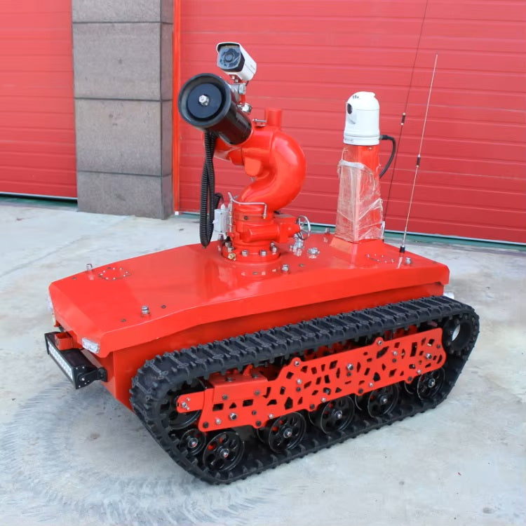 Advanced Crawler Firefighting Robot with Mobile Platform for Effective Extinguishing