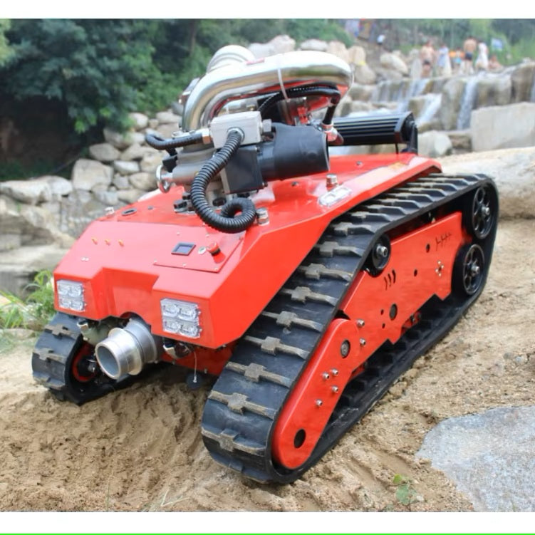 Advanced Crawler Firefighting Robot with Mobile Platform for Effective Extinguishing