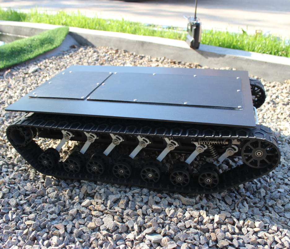 Compact All-Terrain Tracked Chassis Customizable for Narrow Terrain Tracked Chassis