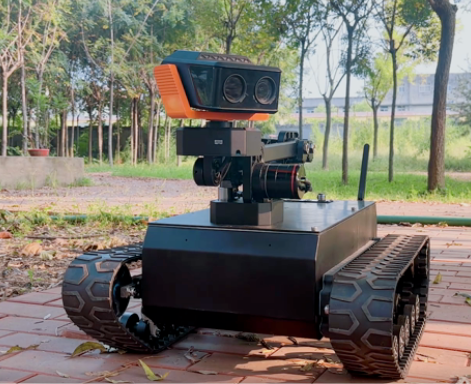 Mini All-Terrain Tracked Chassis Customizable for Easy Equipment Mounting