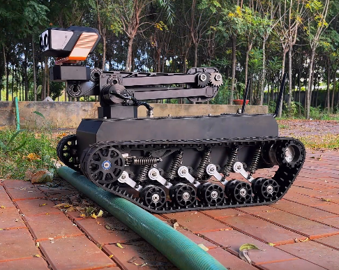 Mini All-Terrain Tracked Chassis Customizable for Easy Equipment Mounting