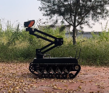 Mini All-Terrain Tracked Chassis Customizable for Easy Equipment Mounting