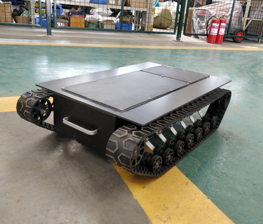 Compact All-Terrain Tracked Chassis Customizable for Narrow Terrain Tracked Chassis