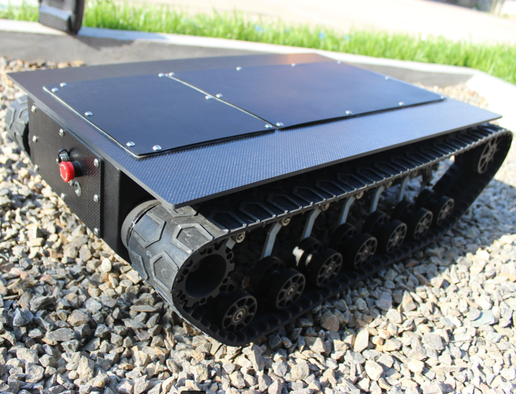 Compact All-Terrain Tracked Chassis Customizable for Narrow Terrain Tracked Chassis