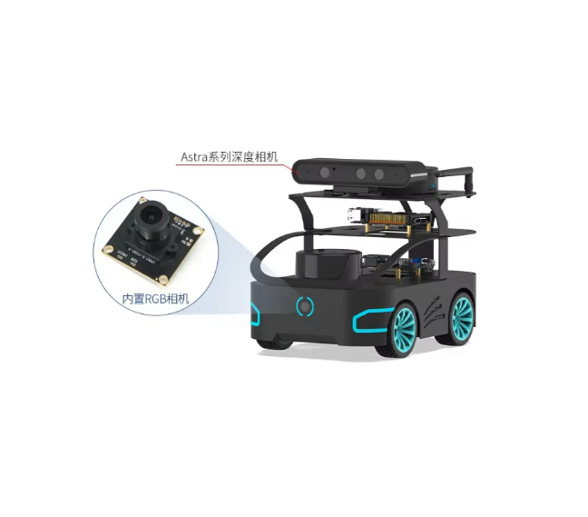 Quality Certifications Construction Machinery Parts Wheeled Chassis with Motor and Ackerman Structure ROS2 AI Educational Robot